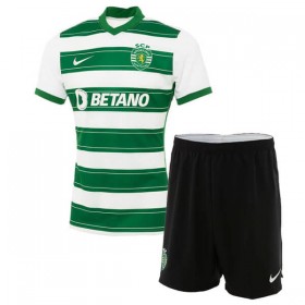 Jalkapallo Pelipaidat Sporting CP Lasten Kotipaita 2021-2022 Lyhythihainen